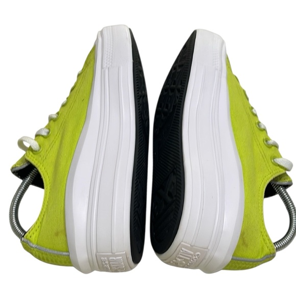 Converse All Star Move Low Top Platform Sneakers SZ 9 Women’s Neon Lime Twist - Picture 5 of 8